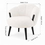 Atelier Del Sofa Silla Wing Blanco y Negro